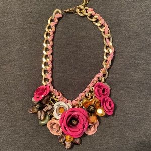 Metal flower necklace